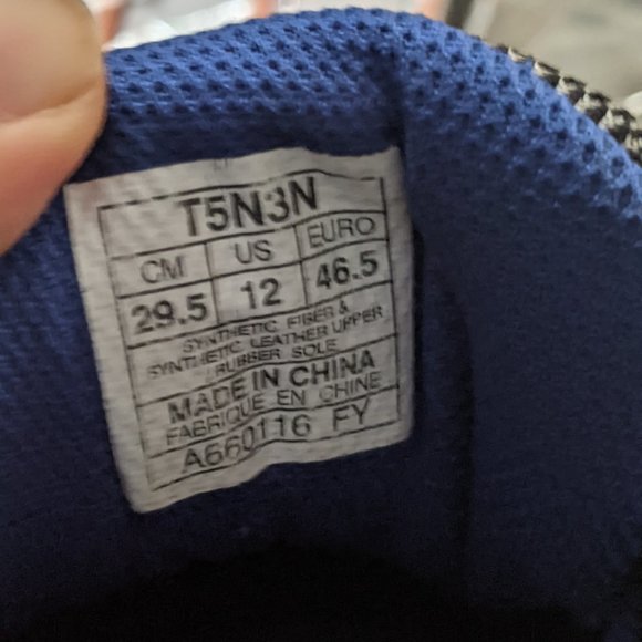 Asics Mens Gel Venture 5 T5N3N Gray Lace Up Low Top Running Shoes Size 12 - Picture 8 of 8